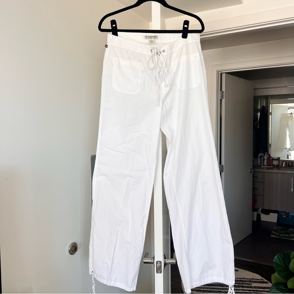 Polo by Ralph Lauren Nylon Wide Leg Trouser Pants- 10